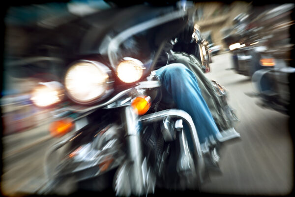 Abstract slow motion, bikers riding motorbikes Anna Omelchenko
